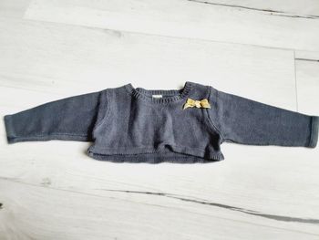 Vêtement bébé fille boléro gilet type pull court Tape à l’œil 6 mois
