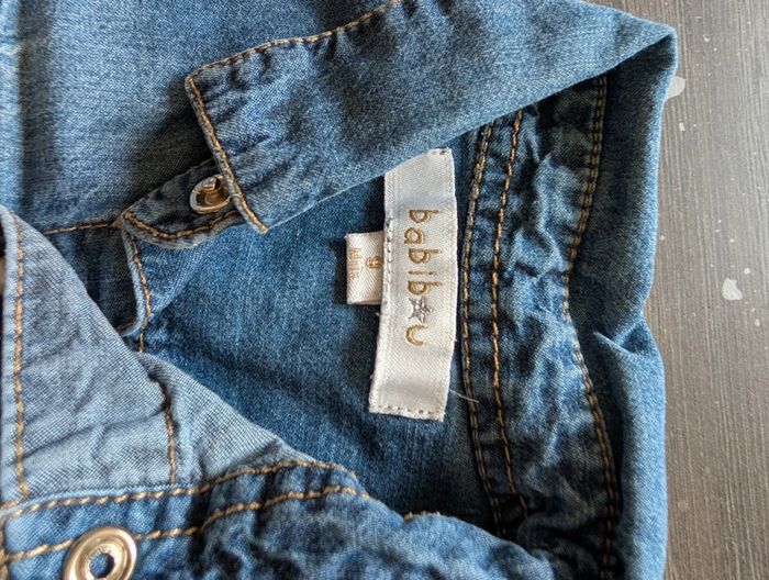 Chemise habillée effet jean - photo numéro 3