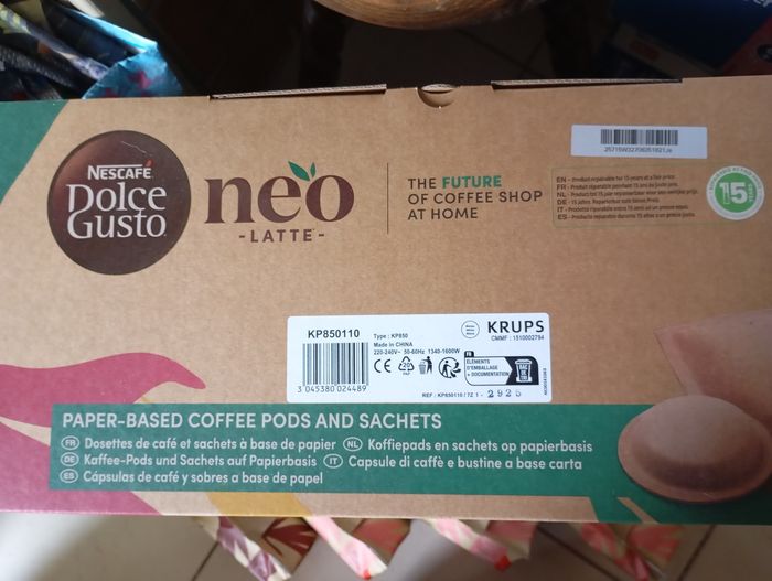 Cafetière dolce gusto neo neuve et 4 paquets de dosettes - photo numéro 2