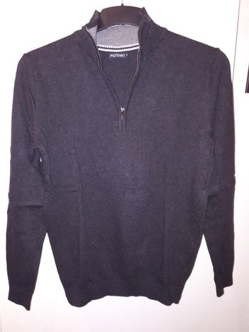 Pull homme gris anthracite S