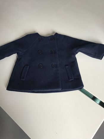 Manteau chic plis creux dans le dos 3 mois