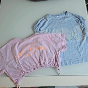 2 t shirts Zara crop tops