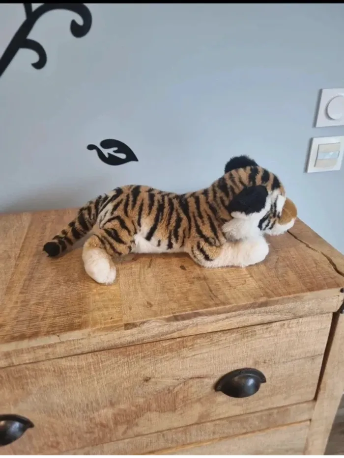 Peluche bébé tigre eco 35 cm - photo numéro 2