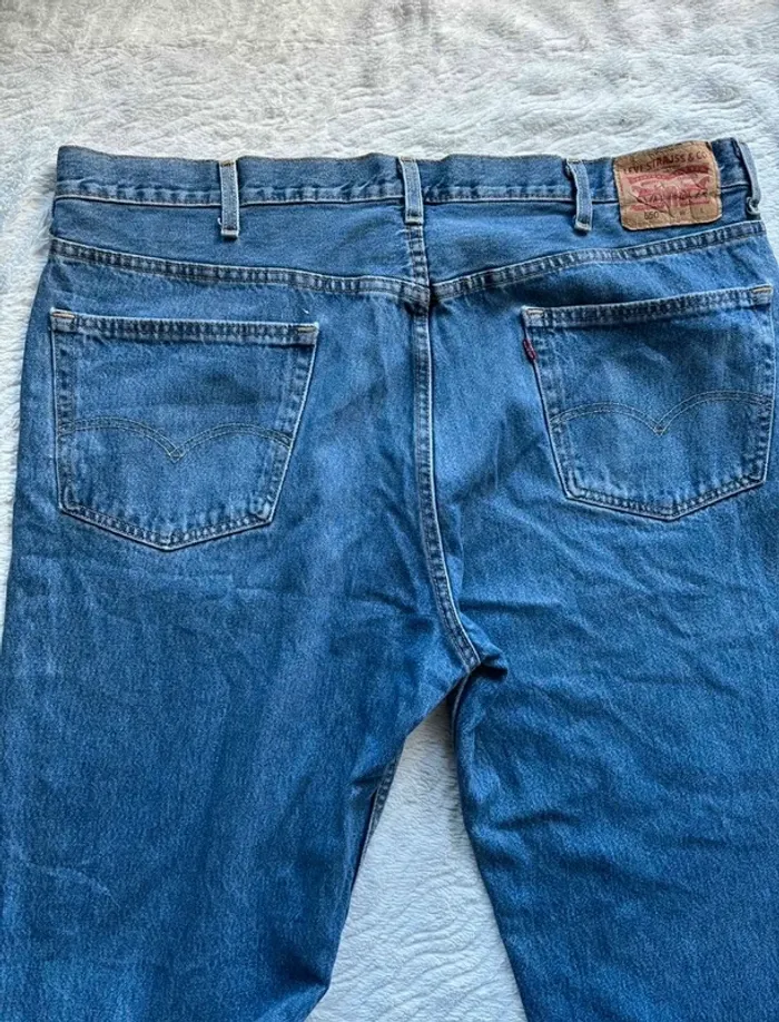 Jeans homme Levi’s 550 Relaxed fit droit large W44 (54/3XL) bleu classique y2k 2000s - photo numéro 13