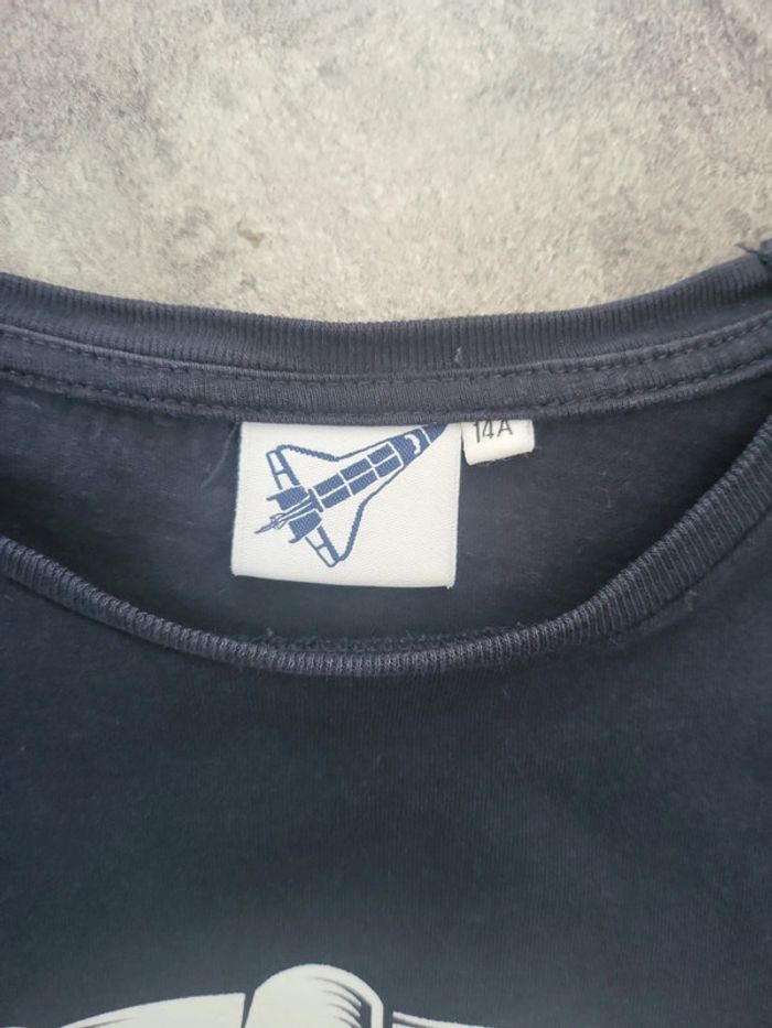 Lot 2 t-shirts garçon 14 ans NASA très bon état - photo numéro 3