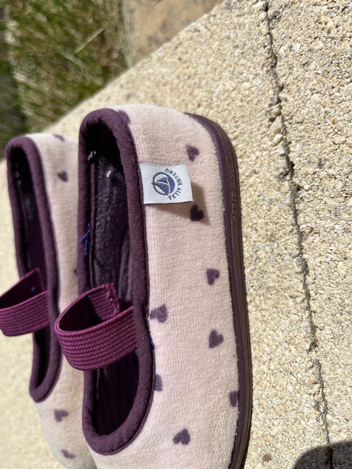 Chausson Petit Bateau taille 27 petit cœur 💜 - photo numéro 3