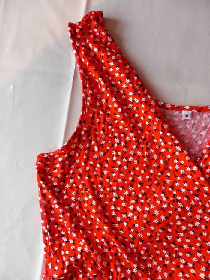 Robe longue motifs fleurie taille M - photo numéro 7
