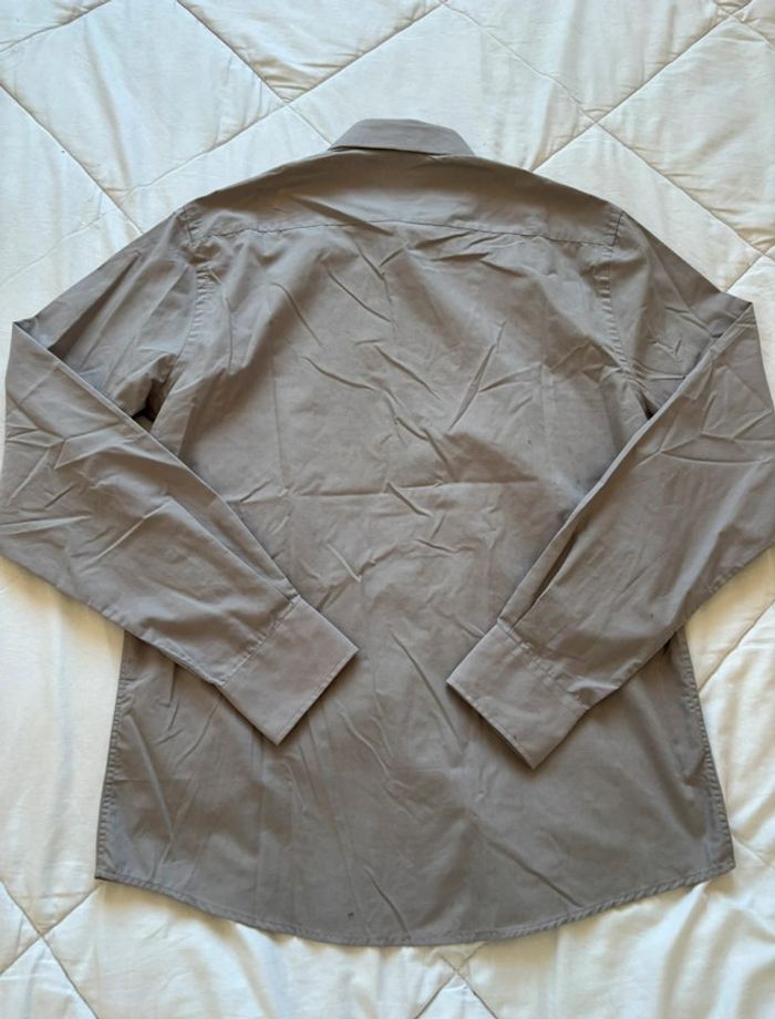 Chemise cargo club début 2000 y2k homme gris clair regular fit classique taille M 39/40 - photo numéro 6