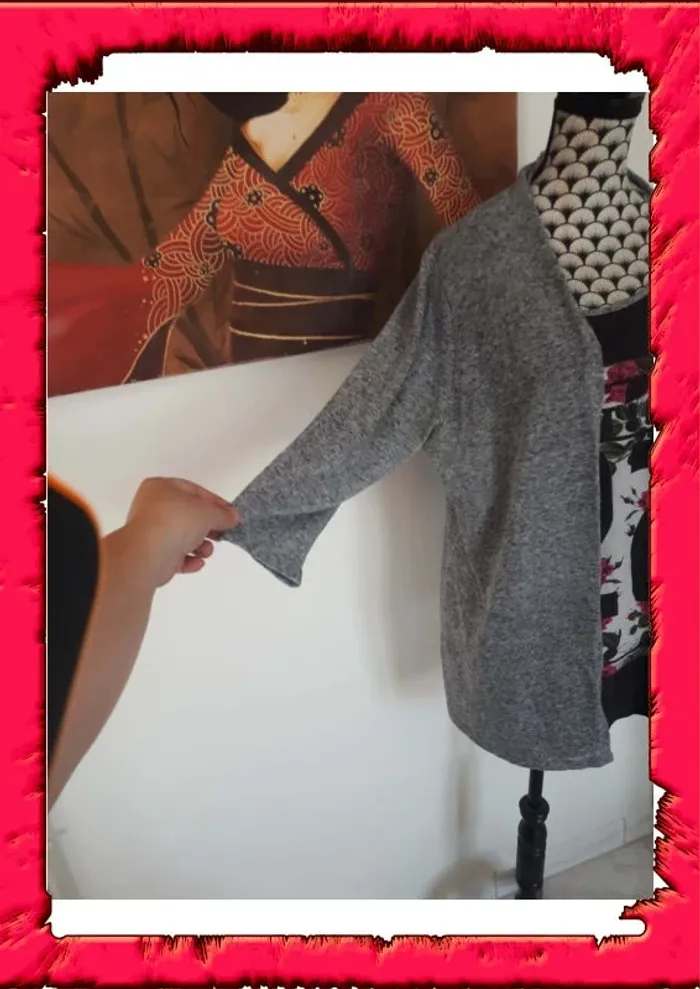 Gilet manche 3/4 et tshirt 2 en 1 taille XL MS Mode - photo numéro 3