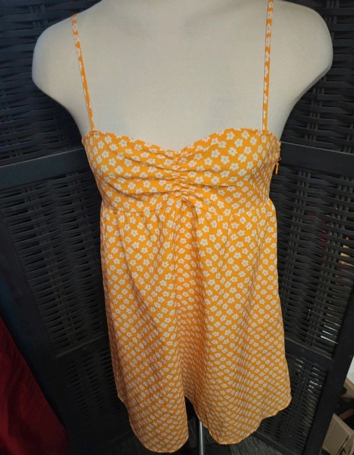 Robe d'été fleurie jaune 36 H&M - photo numéro 2