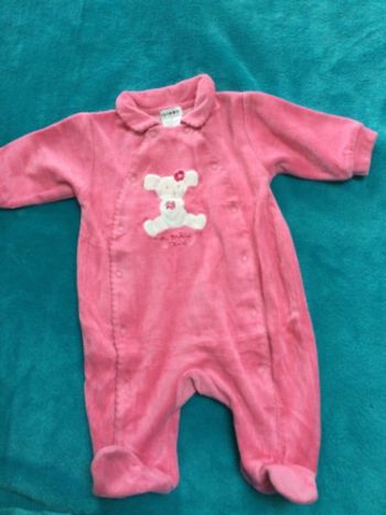 grenouillère pyjama cocoon 54 cm 1 mois comme neuve velours