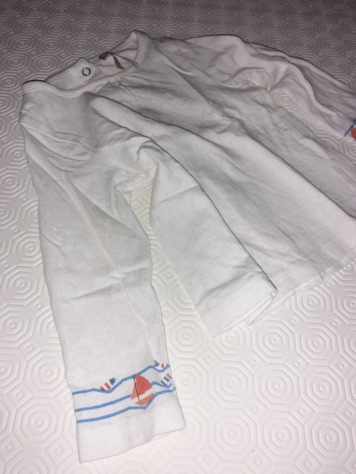 Chemisier blanc 6 mois - photo numéro 4