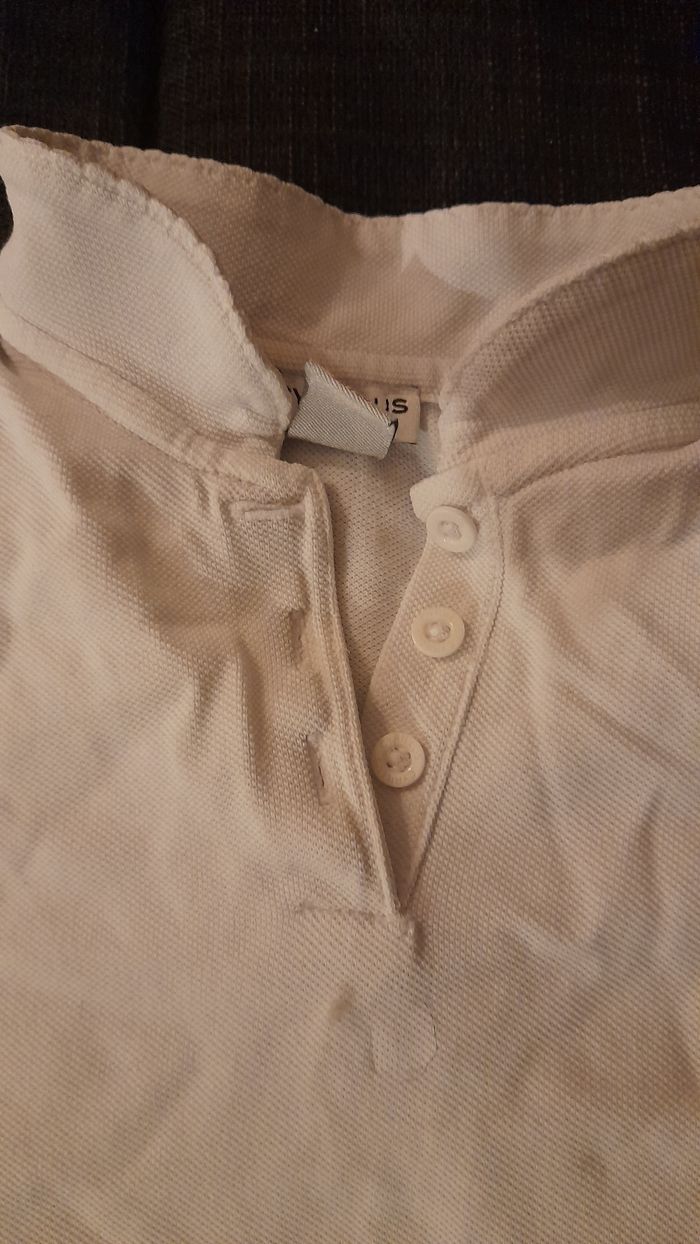 Polo blanc manches courtes - photo numéro 2