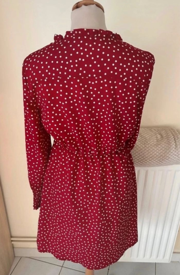 Robe à pois, rouge et blanche, Shein - photo numéro 9