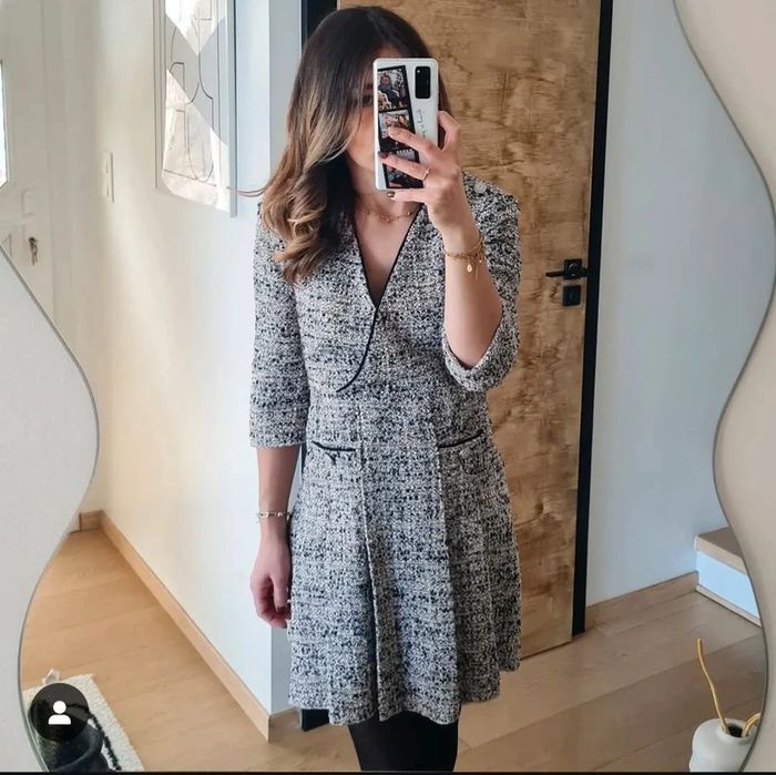 Robe tweed rose Maje 🤍