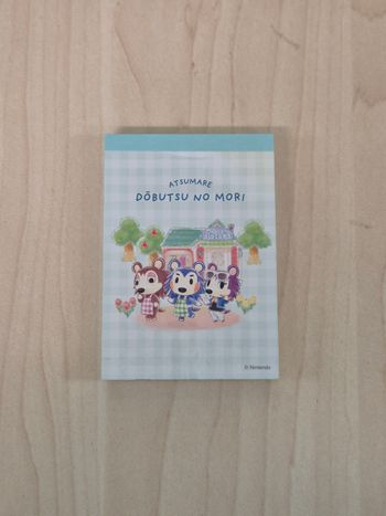 Mini bloc memo Animal Crossing