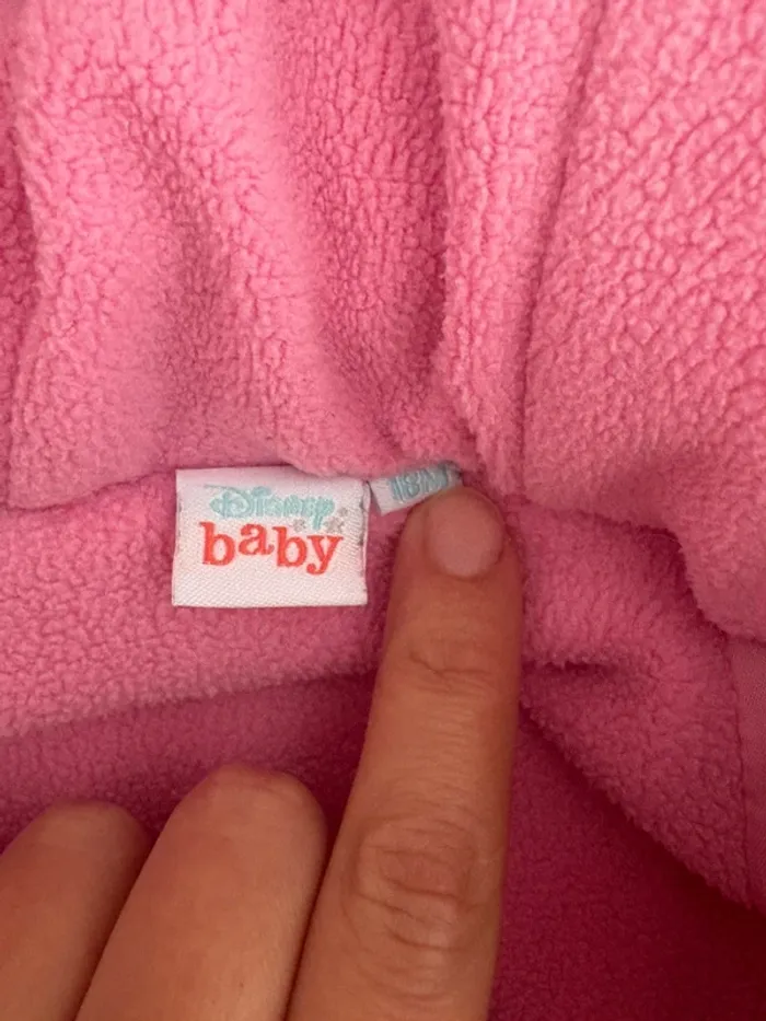 Manteau Disney Baby 18 mois - Rose à Pois - photo numéro 5