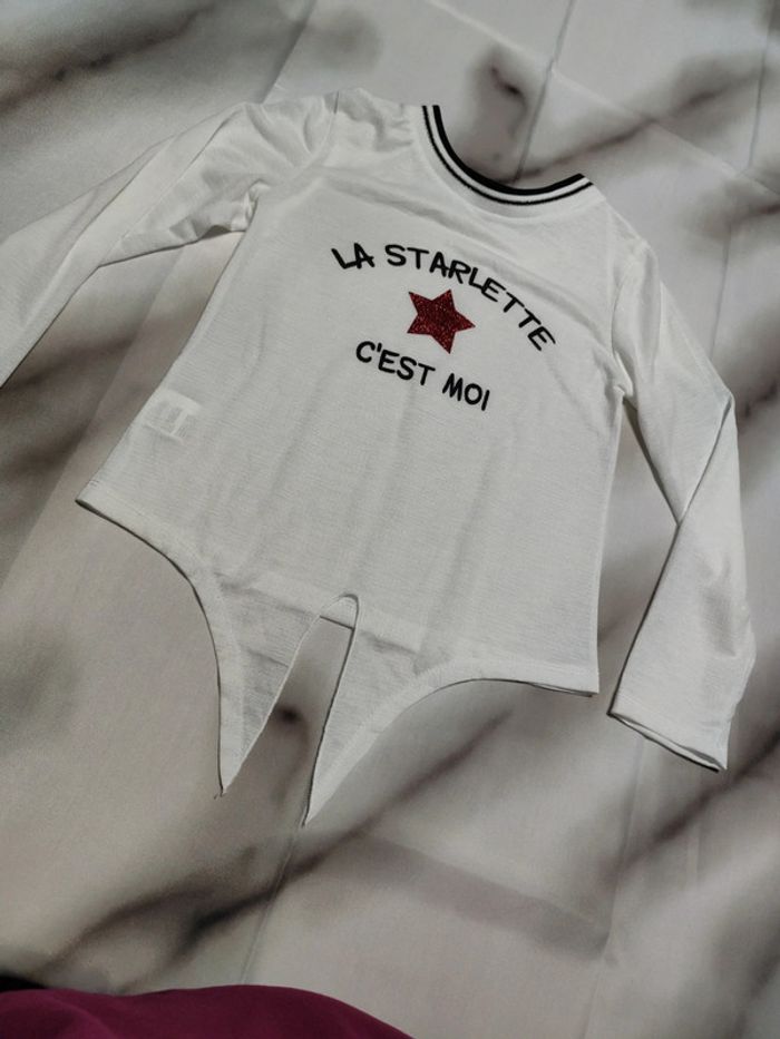 Tee shirt léger manche longue taille 8 ans - photo numéro 4