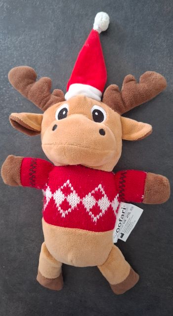 🧸 Peluche renne de Noël – ZooFari 🎅