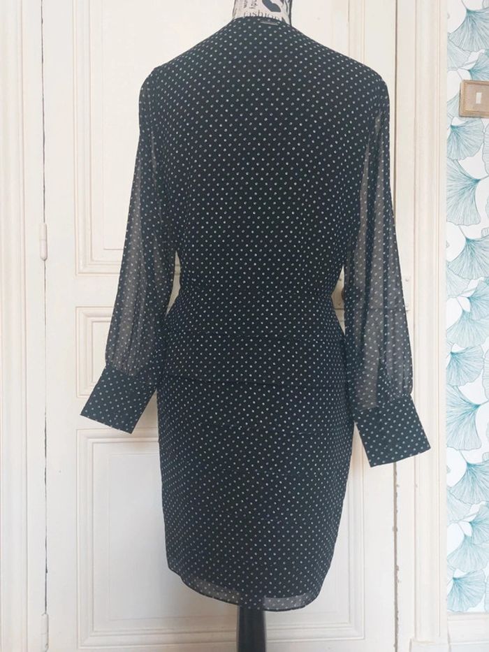 Robe à pois noire L - photo numéro 7