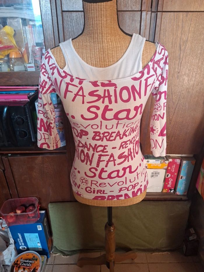 Tee-shirt vintage taille 2 pimkie