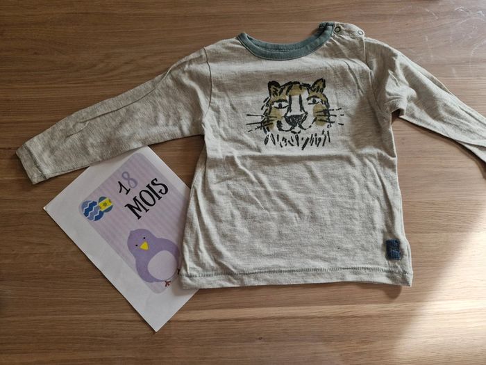 Lot de 10 t-shirts manches longues 18 mois - photo numéro 10