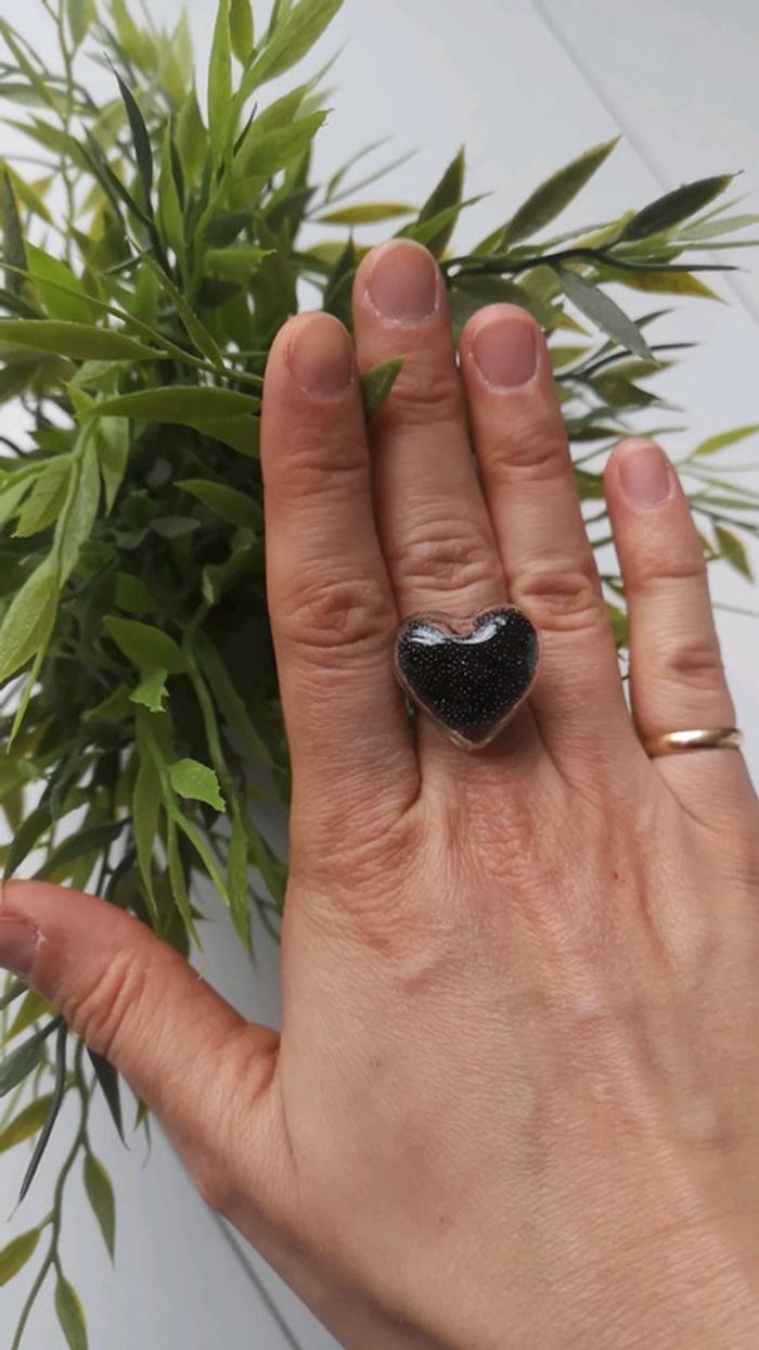 Bague microbilles cœur - photo numéro 2