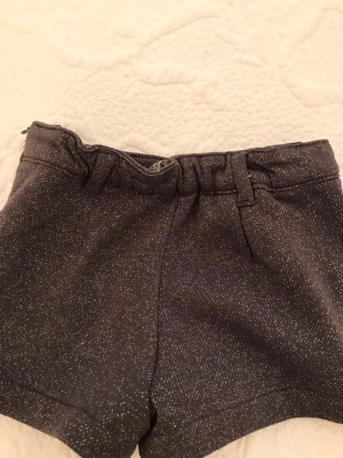 Short d'hiver Gris Pailleté 4 Ans - photo numéro 5
