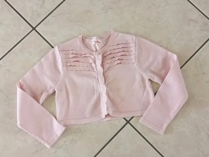 Gilet boléro rose dpam du pareil au même 6 ans