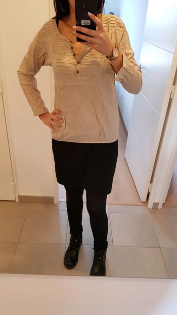 🌺 Chemisier beige BSK