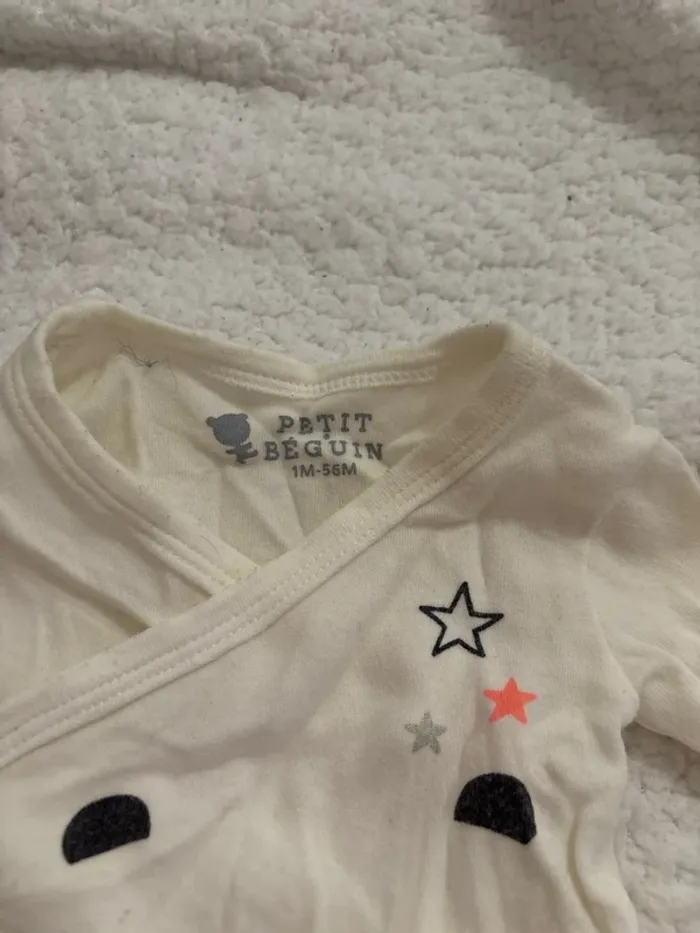 Lot de 2 bodys petit béguin 1 mois - photo numéro 7