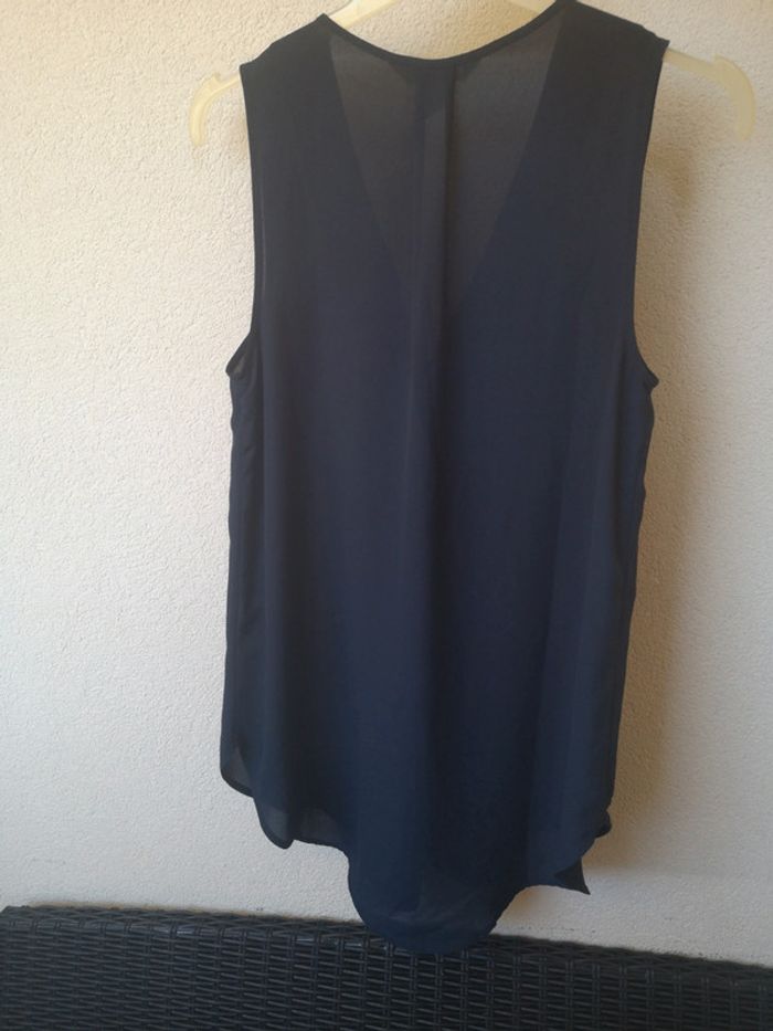Chemise sans manche bleu marine H&M femme XS - photo numéro 2