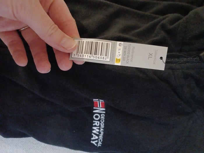 Veste polaire noir micro polaire legere avec capuche geographical norway modele tugood - photo numéro 8