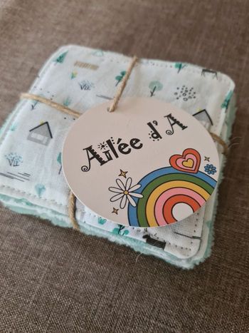 Lot de 7 lingettes lavables