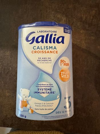Lait de croissance 3eme âge gallia 