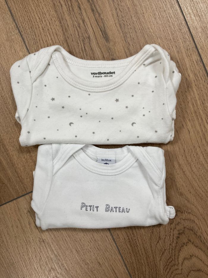 Lot de 2 bodies ML 3 mois