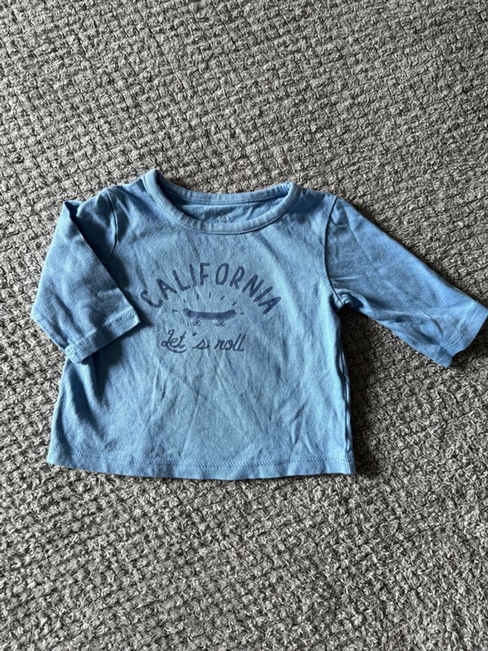 T-shirt manche longue imprimer (3mois)