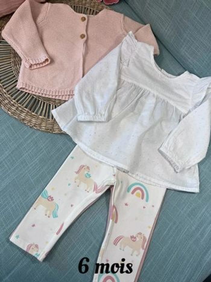 Lot de 2 ensembles taille 6 mois - photo numéro 3