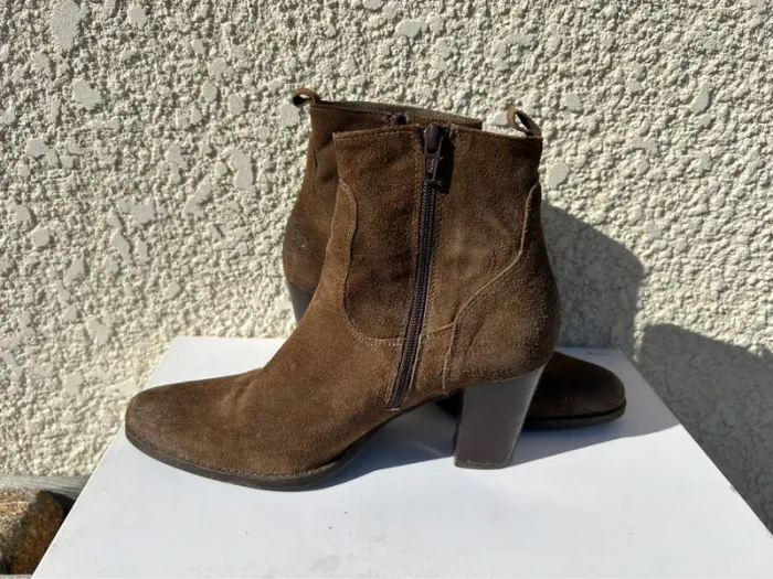 Bottines en daim Morena gabbrielli T37 - photo numéro 4