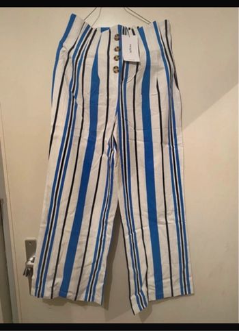Lefties Pantalon à rayures bleu taille M neuf
