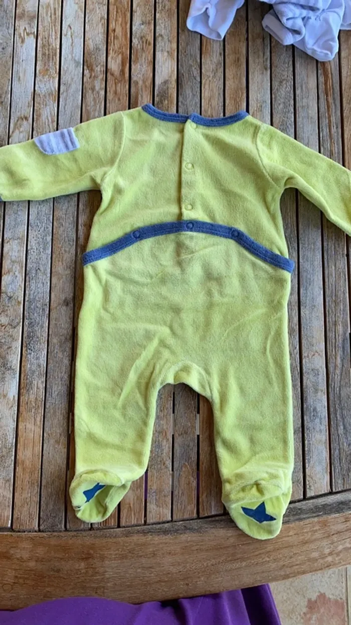 Lot de 4 pyjamas en velours - 3 mois - photo numéro 10