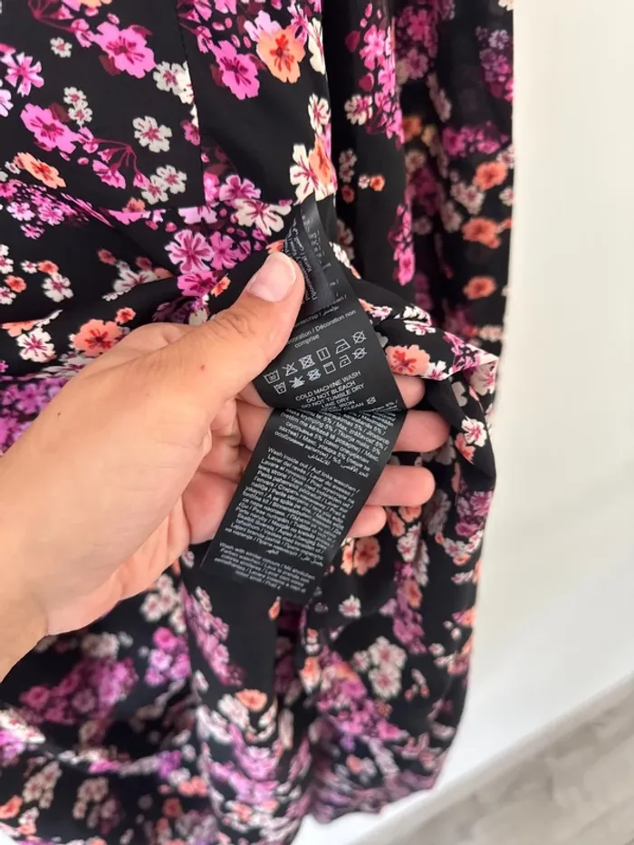 👗Asos- vero moda Robe mi-longue à fleurs- neuf sans étiquette- taille L🌻 - photo numéro 8