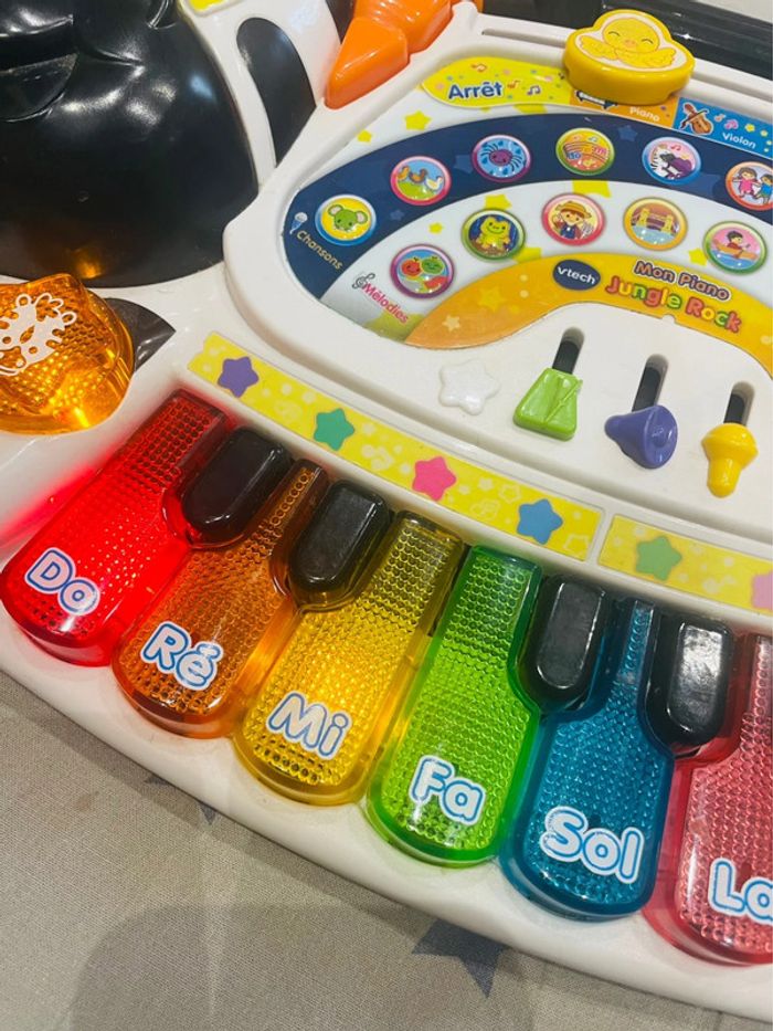 Jungle Rock - Piano Zèbre touches lumineuses Vtech - photo numéro 10