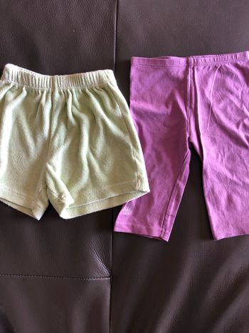 Legging + short 12 mois