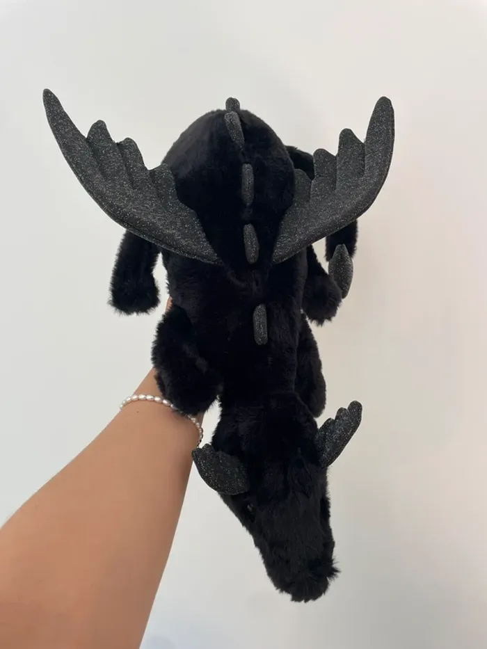 Peluche Jellycat Onyx Dragon Large 🐉🖤 - photo numéro 18