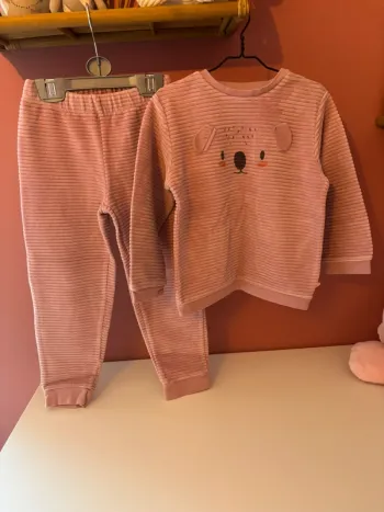 Pyjama rose en velours noukie’s 5Y/110cm