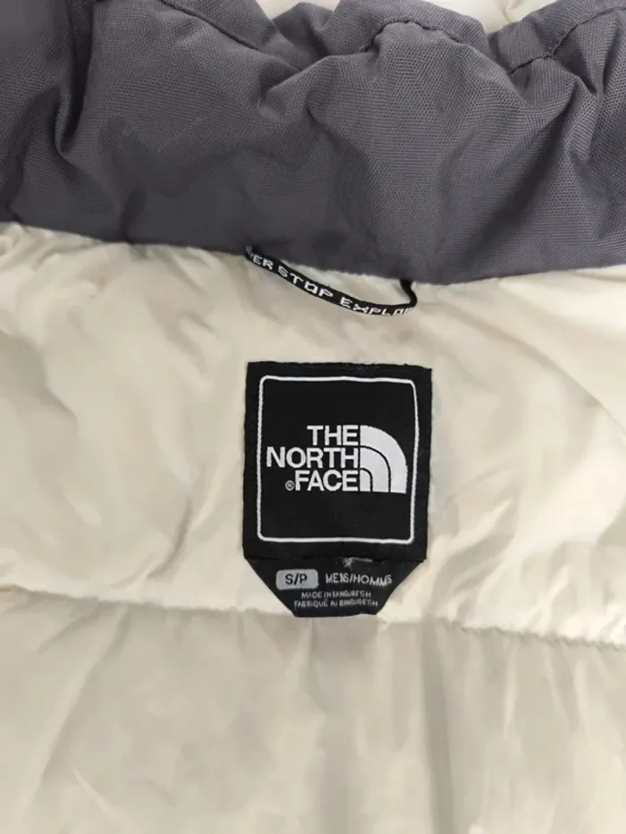 Manteau doudoune chaud épais gris The North Face taille S excellent état HyVent - photo numéro 12
