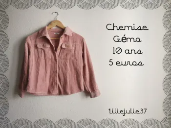 Chemise en velours Gémo 10 ans