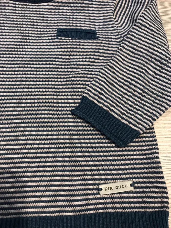 Pull bleu marine Pic ouic 6 mois🦊 - photo numéro 2
