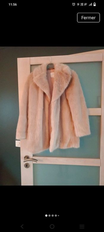 Manteau fausse fourrure femme Zara